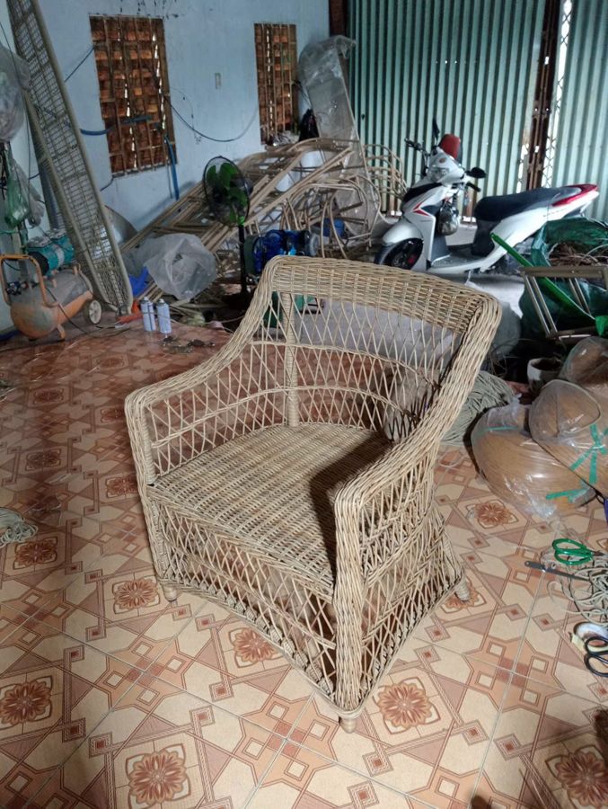 Ghế bành đan mây